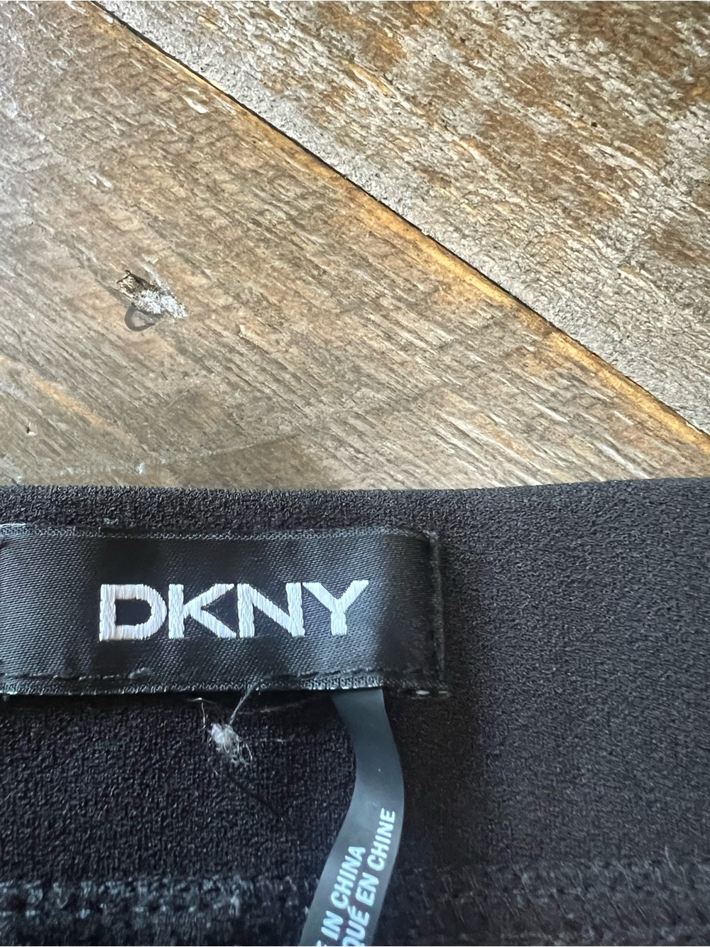 DKNY Black Drawstring Jogger Pants with Zip Pockets - Picture 4 of 5